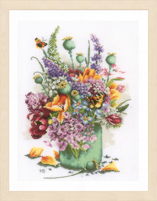 Flower Power Bouquet - Marjolein Bastin - Cross Stitch Kit
