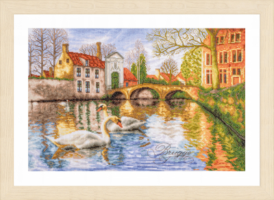 Swans of Bruges - Cross Stitch Kit