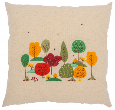 Autumn Forest Pillow - Embroidery Kit