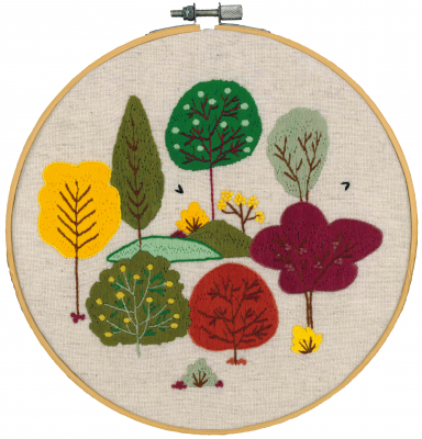 Autumn Forest Hoop - Embroidery Kit