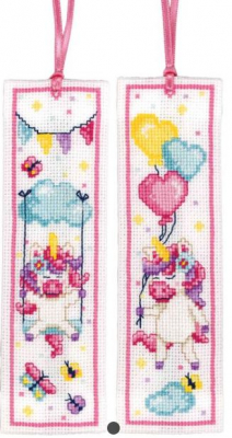 Unicorn Bookmark - Set of 2 - Cross Stitch Kit