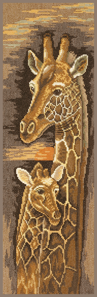 Mother & Baby Giraffe - Cross Stitch Kit