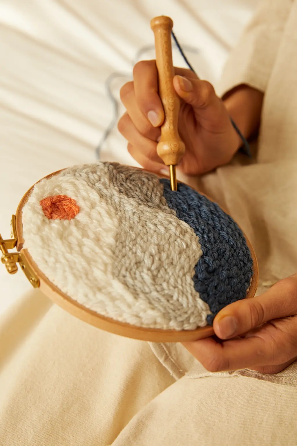 The Mountain Meditation - Punch Needle Kit