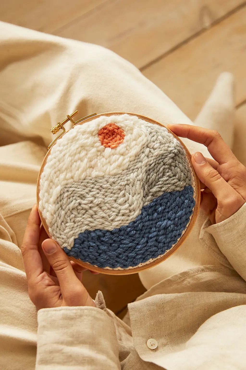 The Mountain Meditation - Punch Needle Kit