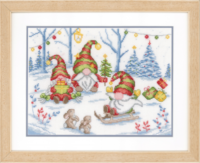 Party With Gnomes - Christmas Cross Stitch Kit
