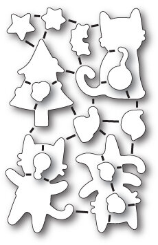 Poppystamps Purrfect Holidays - Christmas Die Set
