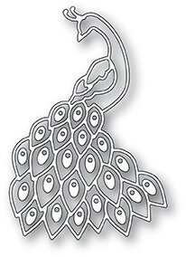 Poppystamps Plumed Peacock Die