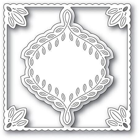 Leafy Ornament Frame - Christmas Craft Die