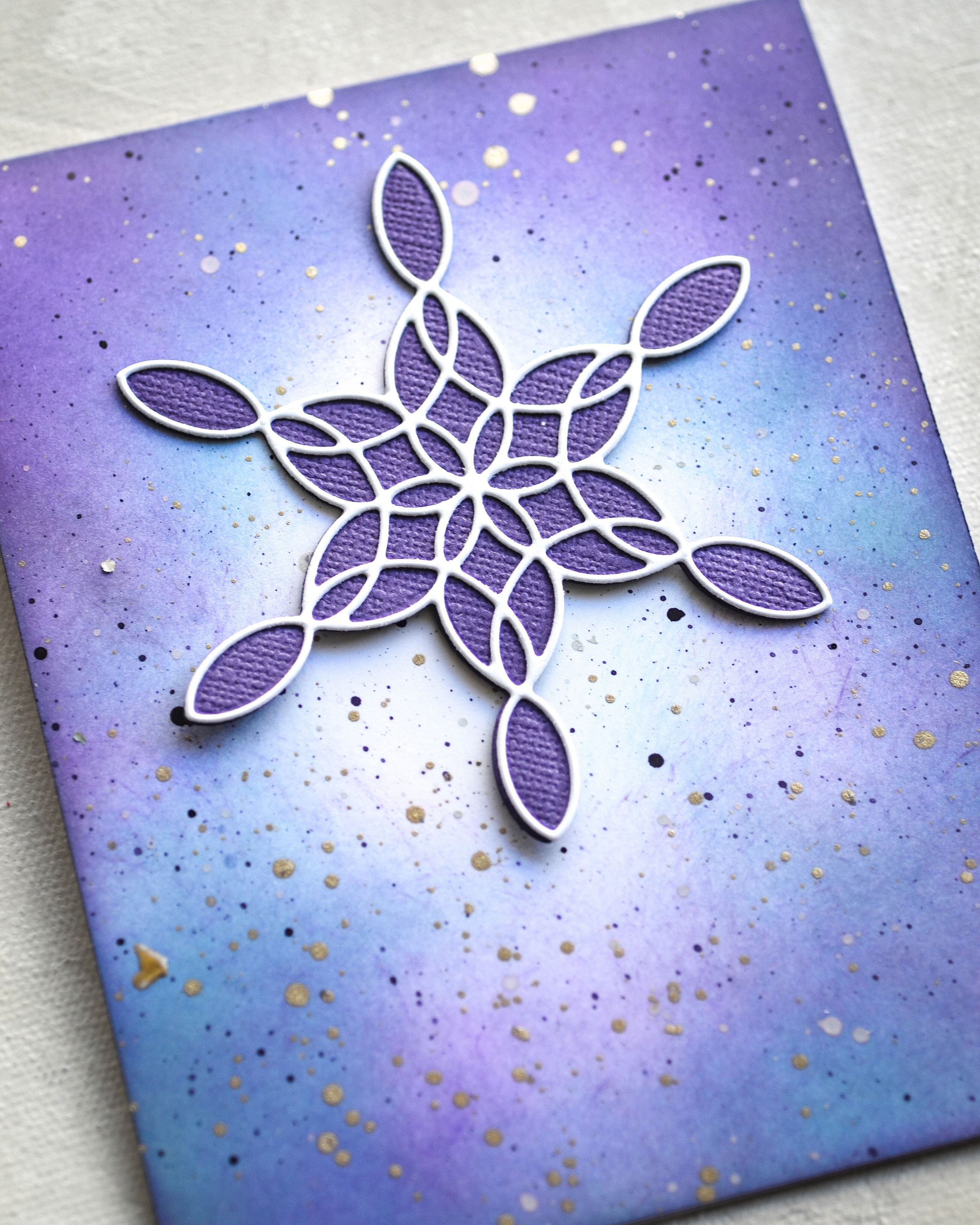 Stained Glass Snowflake - Winter Craft Die