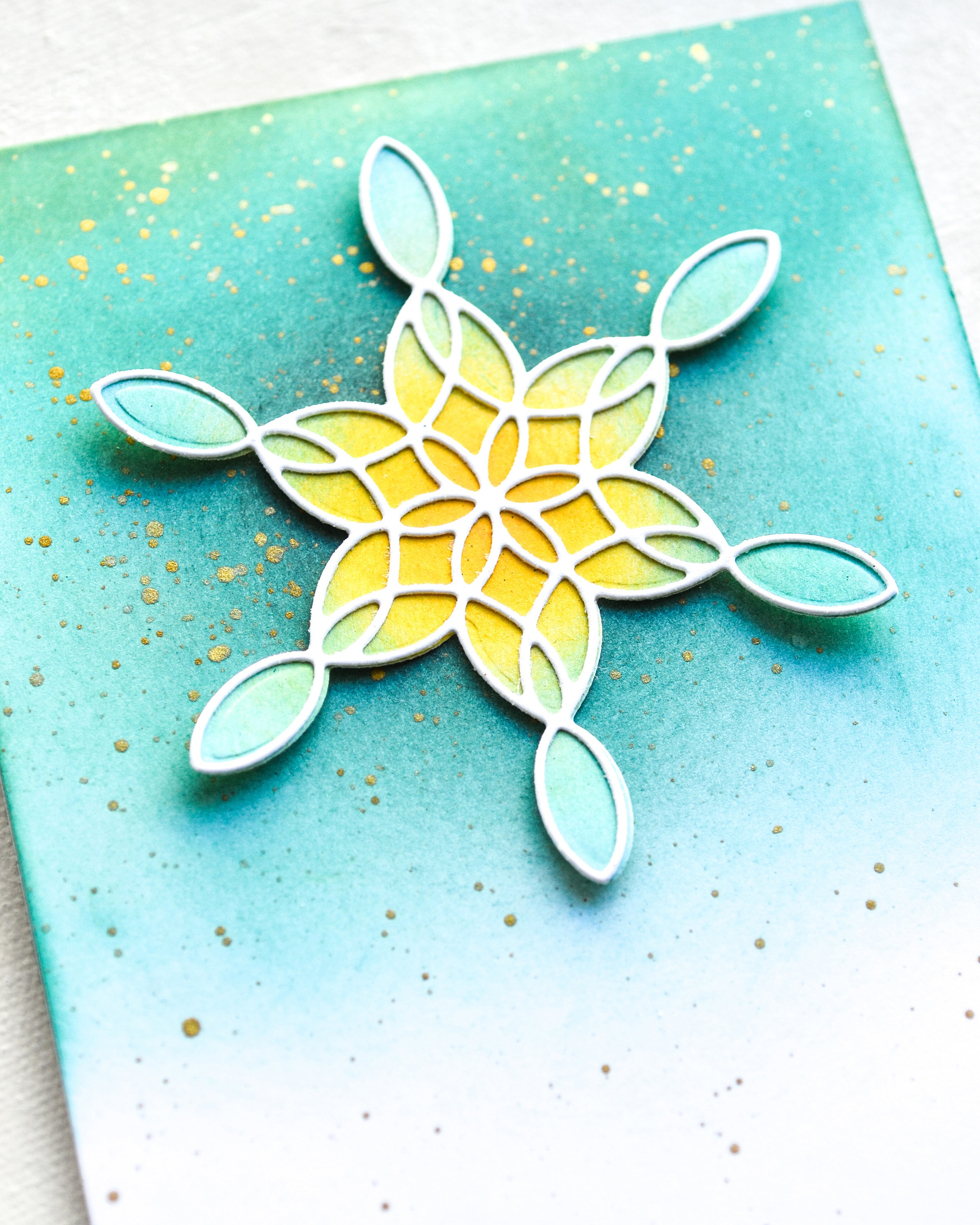 Stained Glass Snowflake - Winter Craft Die