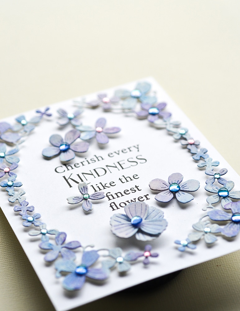 Flower Field Tall Curve Border - Craft Die