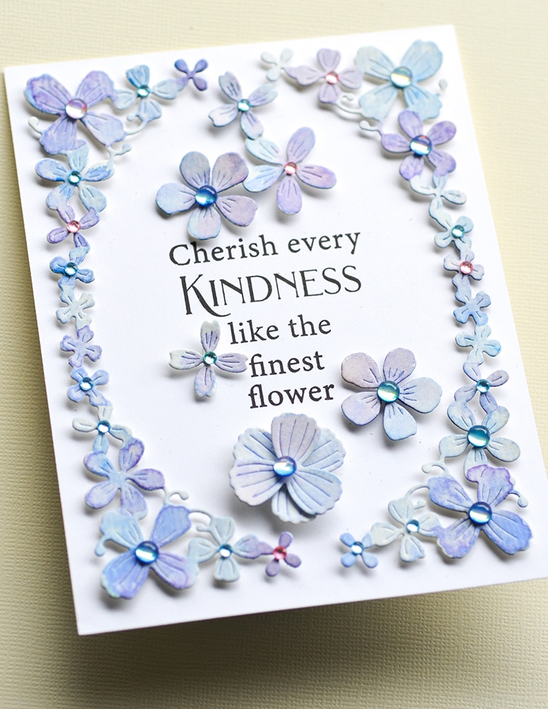 Flower Field Tall Curve Border - Craft Die