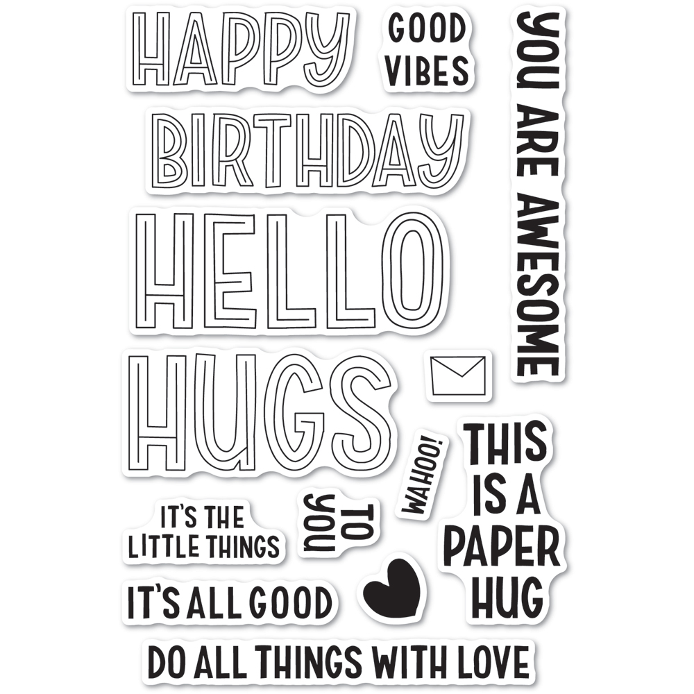 Marzipan Greetings - Clear Stamp Set