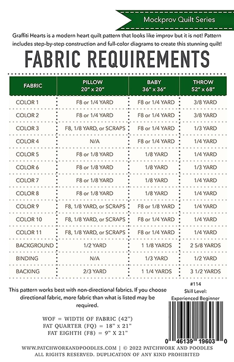 Graffiti Hearts - Quilt Pattern