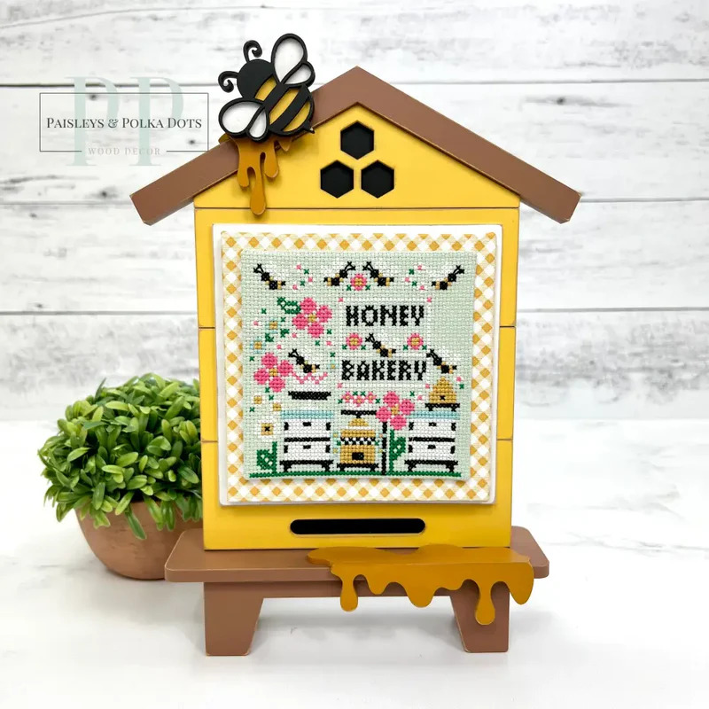 Bee Hive Hut - Unfinished Wood Display Frame
