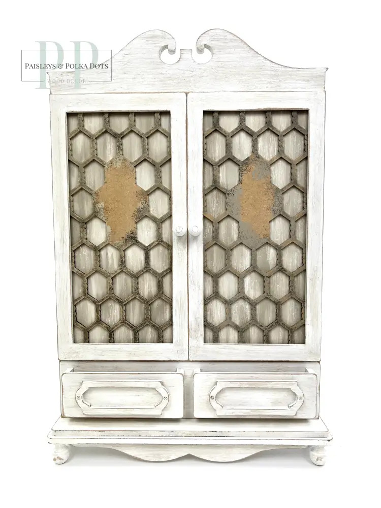 Country Cabinet - Unfinished Wood Display Frame