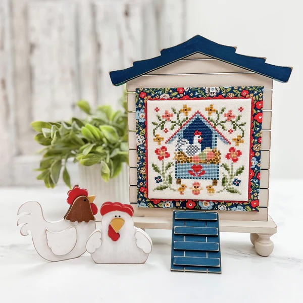 Cornflower Cottage - Embroidery Display Frame