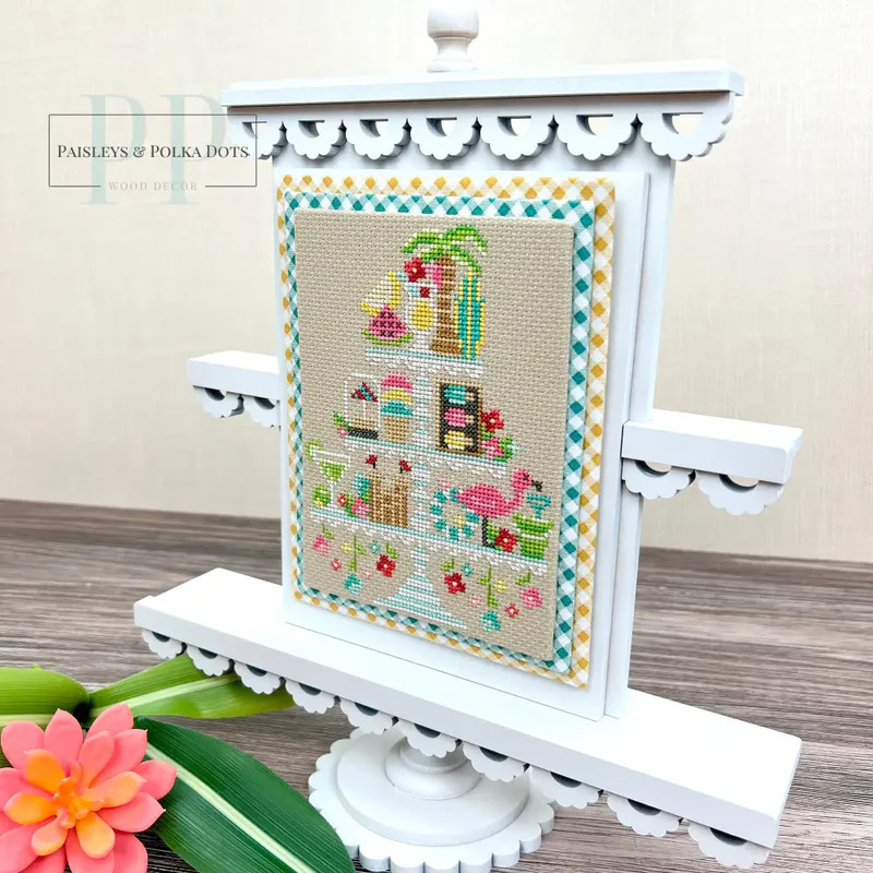 Faux Tiered Tray - Unfinished Wood Display Frame