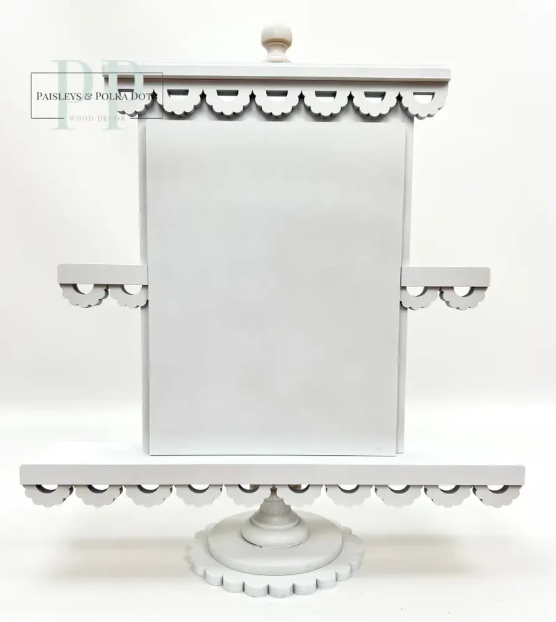 Faux Tiered Tray - Unfinished Wood Display Frame