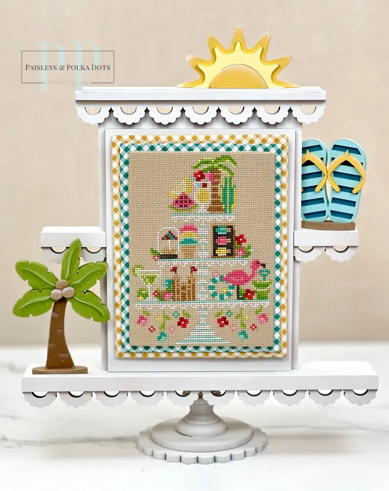 Faux Tiered Tray - Unfinished Wood Display Frame
