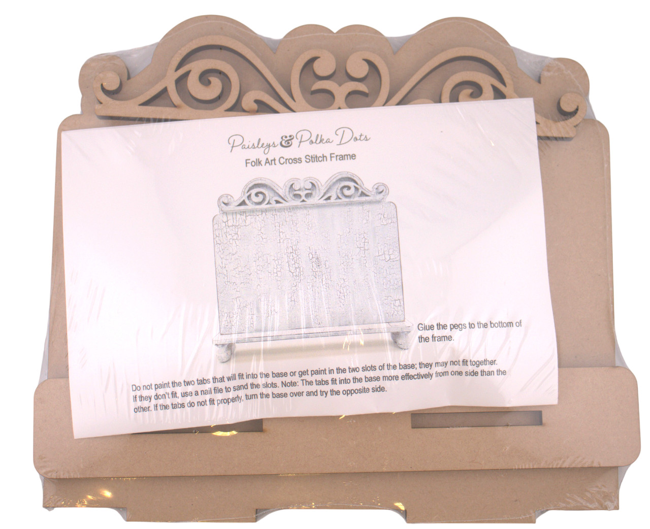 Folk Art - Unfinished Wood Display Frame