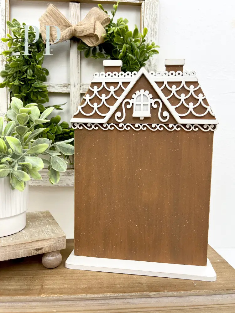 All Seasons Gingerbread House - Wood Display Frame