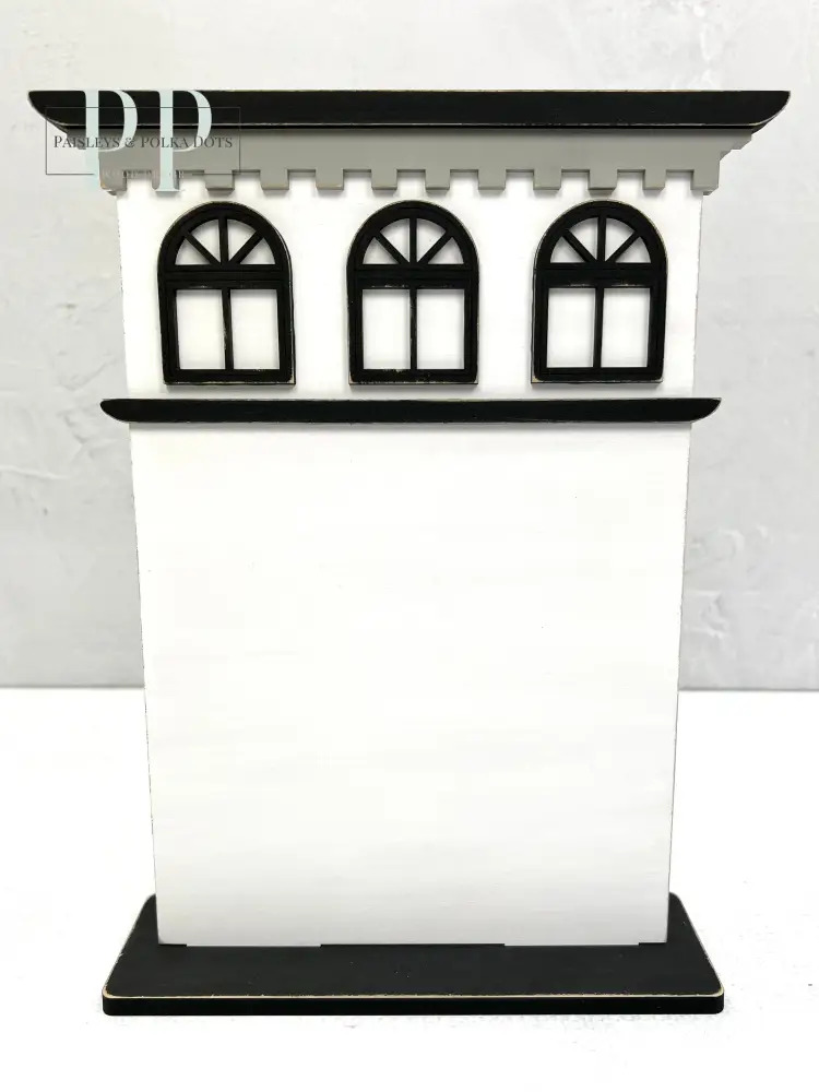 Wood City - House #1 - Unfinished Display Frame