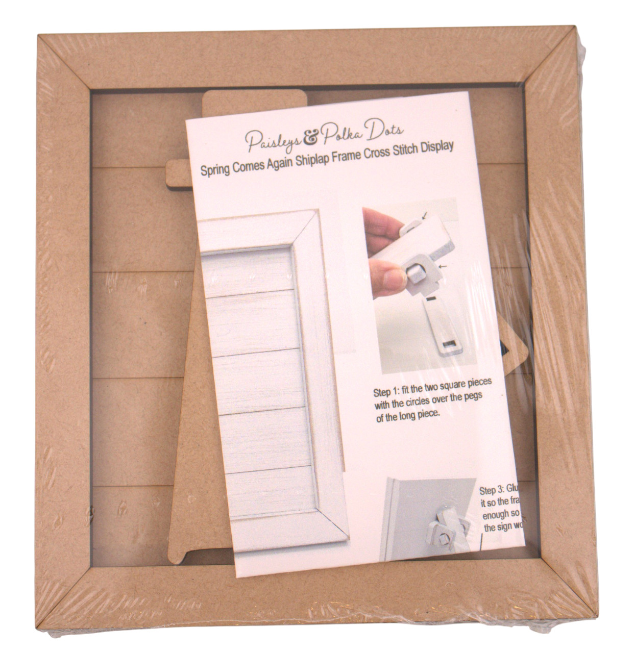 Spring Comes Again Shiplap - Unfinished Wood Display Frame