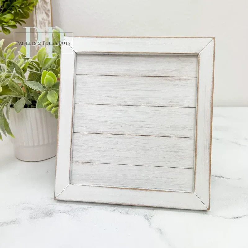 Spring Comes Again Shiplap - Unfinished Wood Display Frame