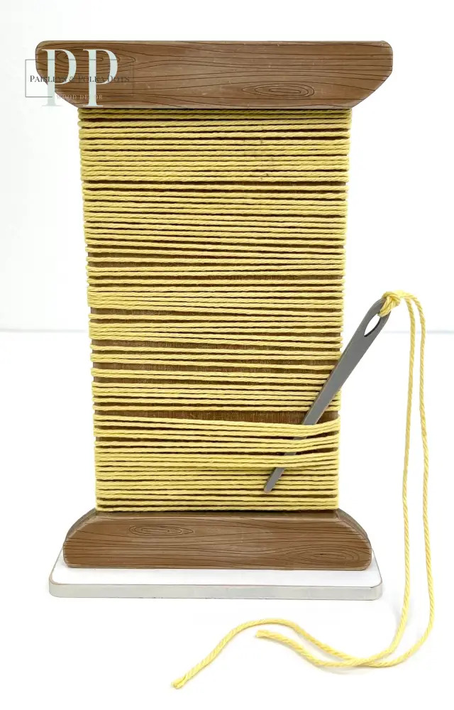 Spool with Thread - Unfinished Wood Display Frame