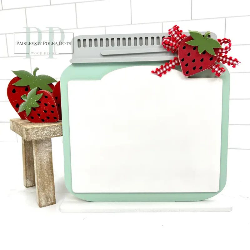 Wide Mason Jar - Unfinished Wood Display Frame