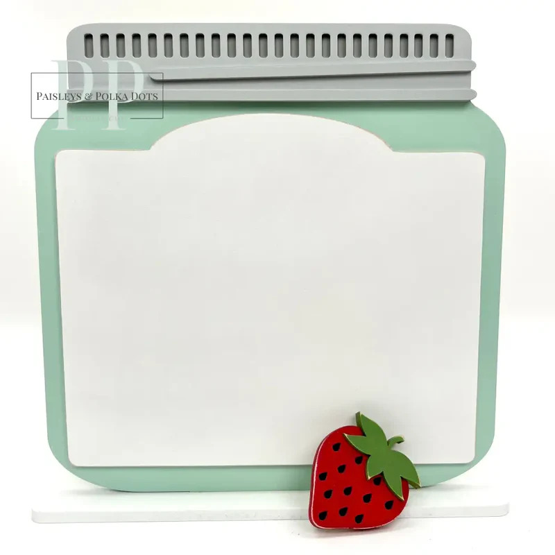 Wide Mason Jar - Unfinished Wood Display Frame