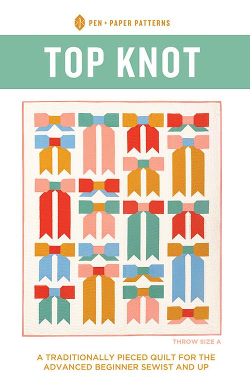 Top Knot - Quilt Pattern, zoomed in. Select this picture to zoom back out.