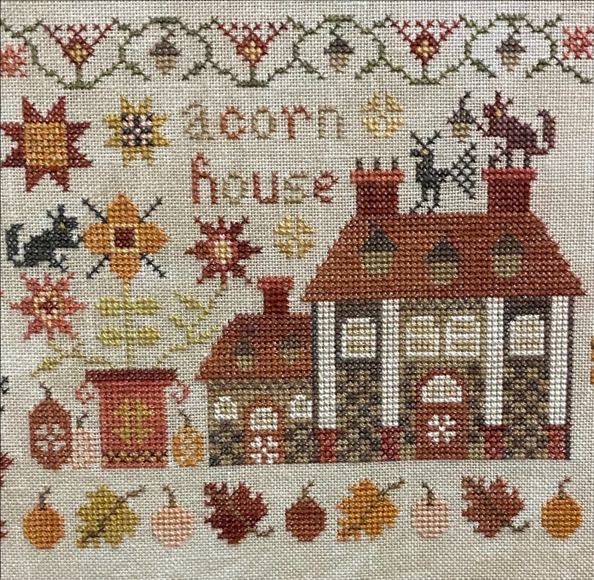 Acorn House - Cross Stitch Pattern