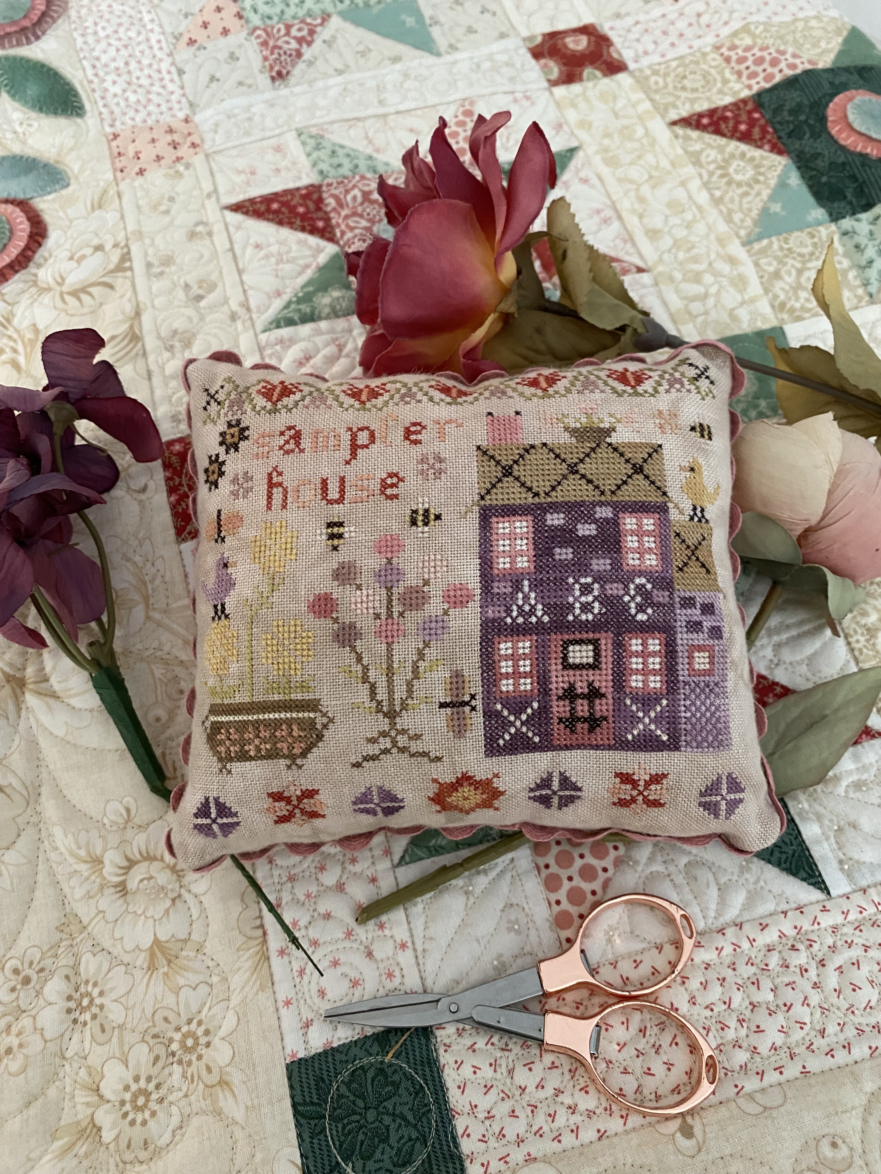 Sampler House - Cross Stitch Pattern