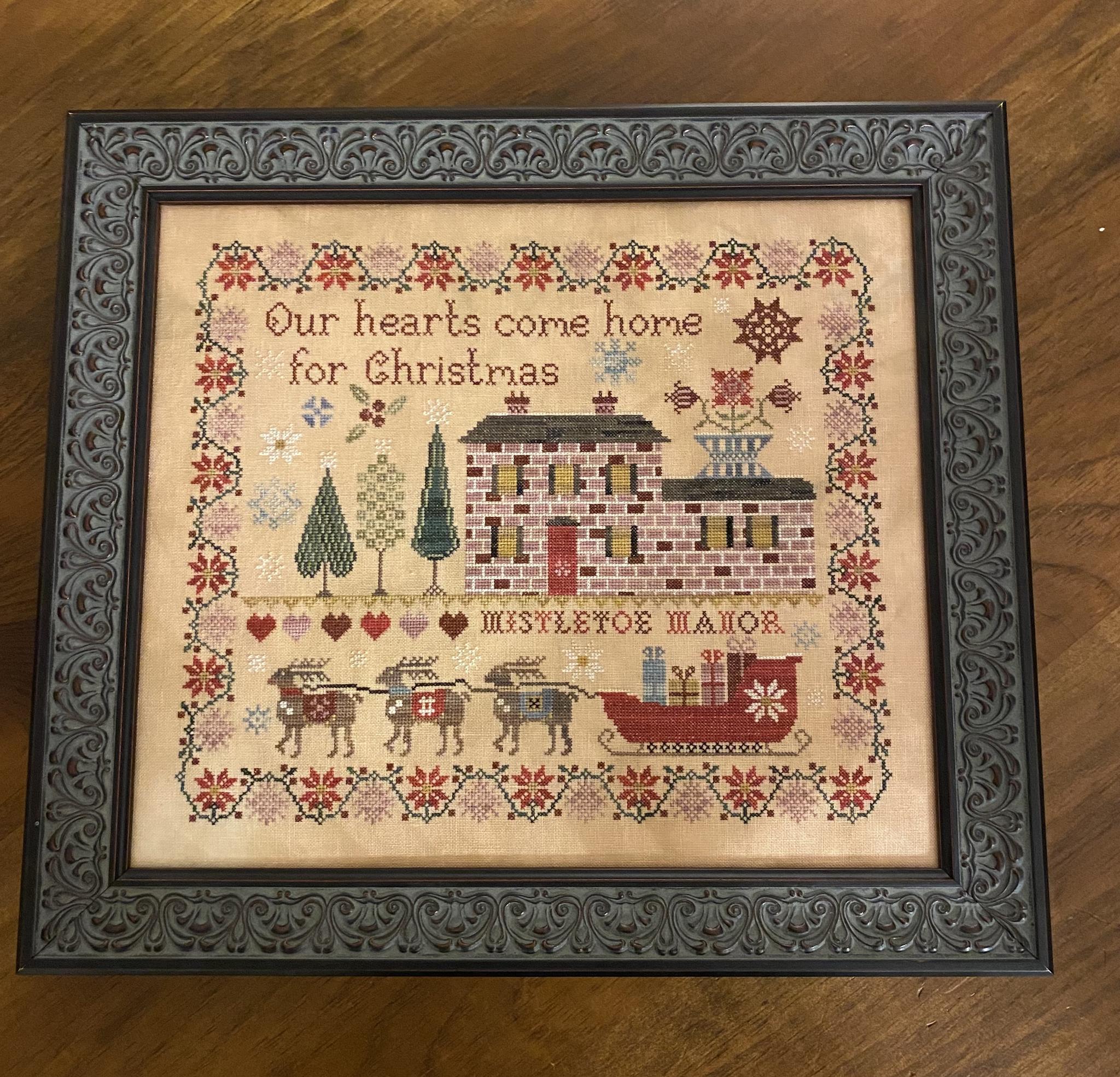 Mistletoe Manor Sampler And Smalls - Cross Stitch Pattern