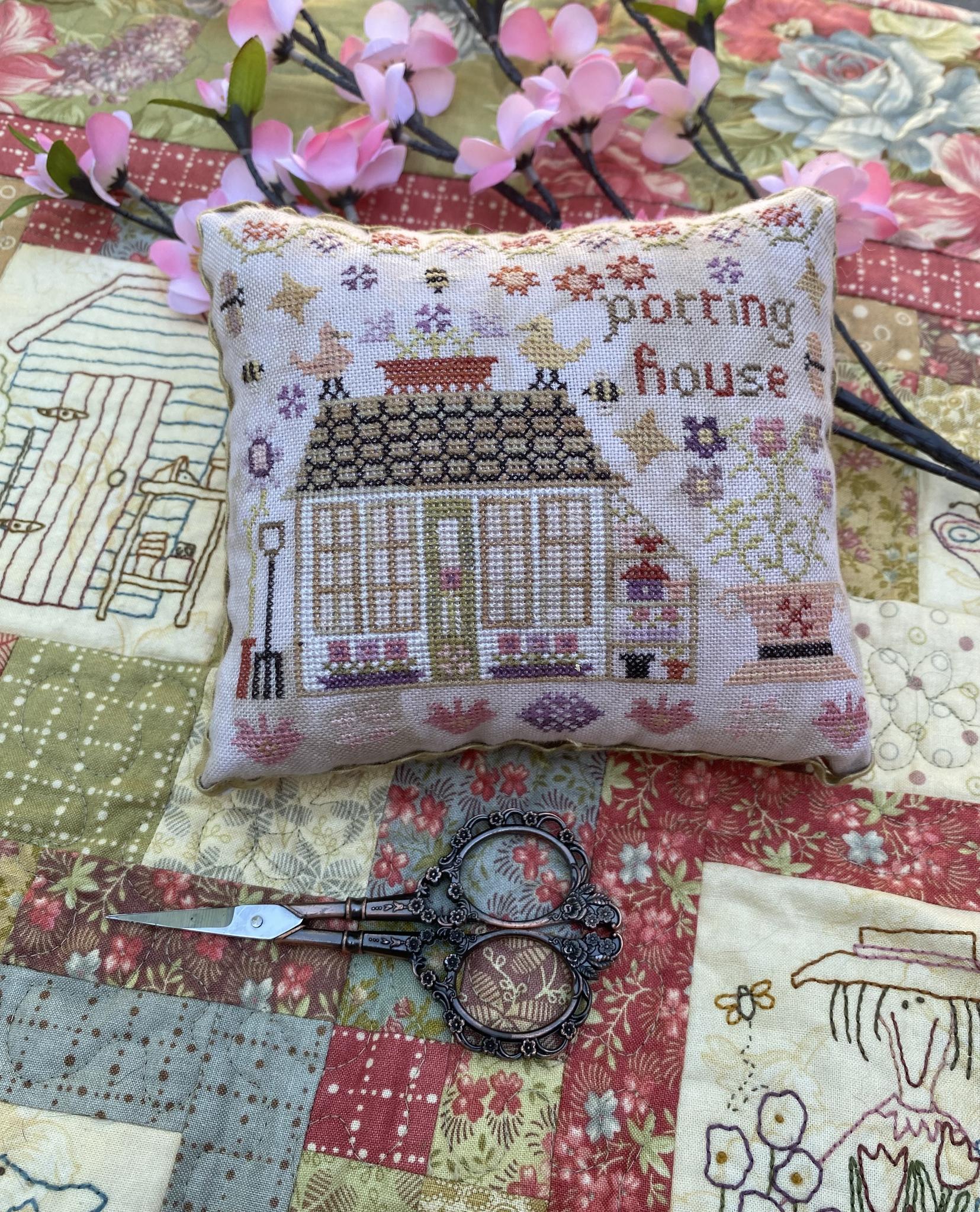 Potting House - Wisteria Lane #8 - Cross Stitch Pattern