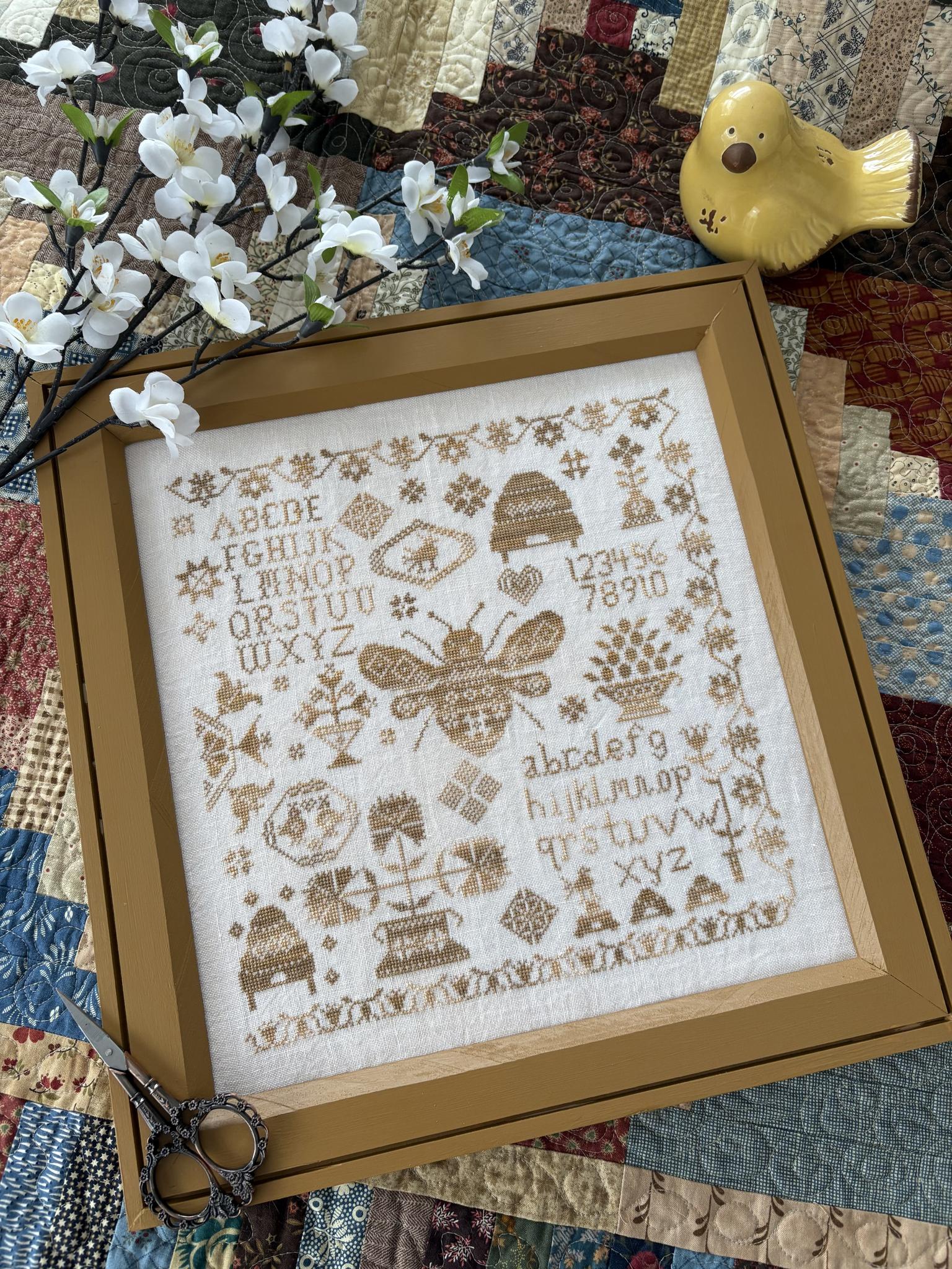 Honey Bee Sampler - Cross Stitch Pattern