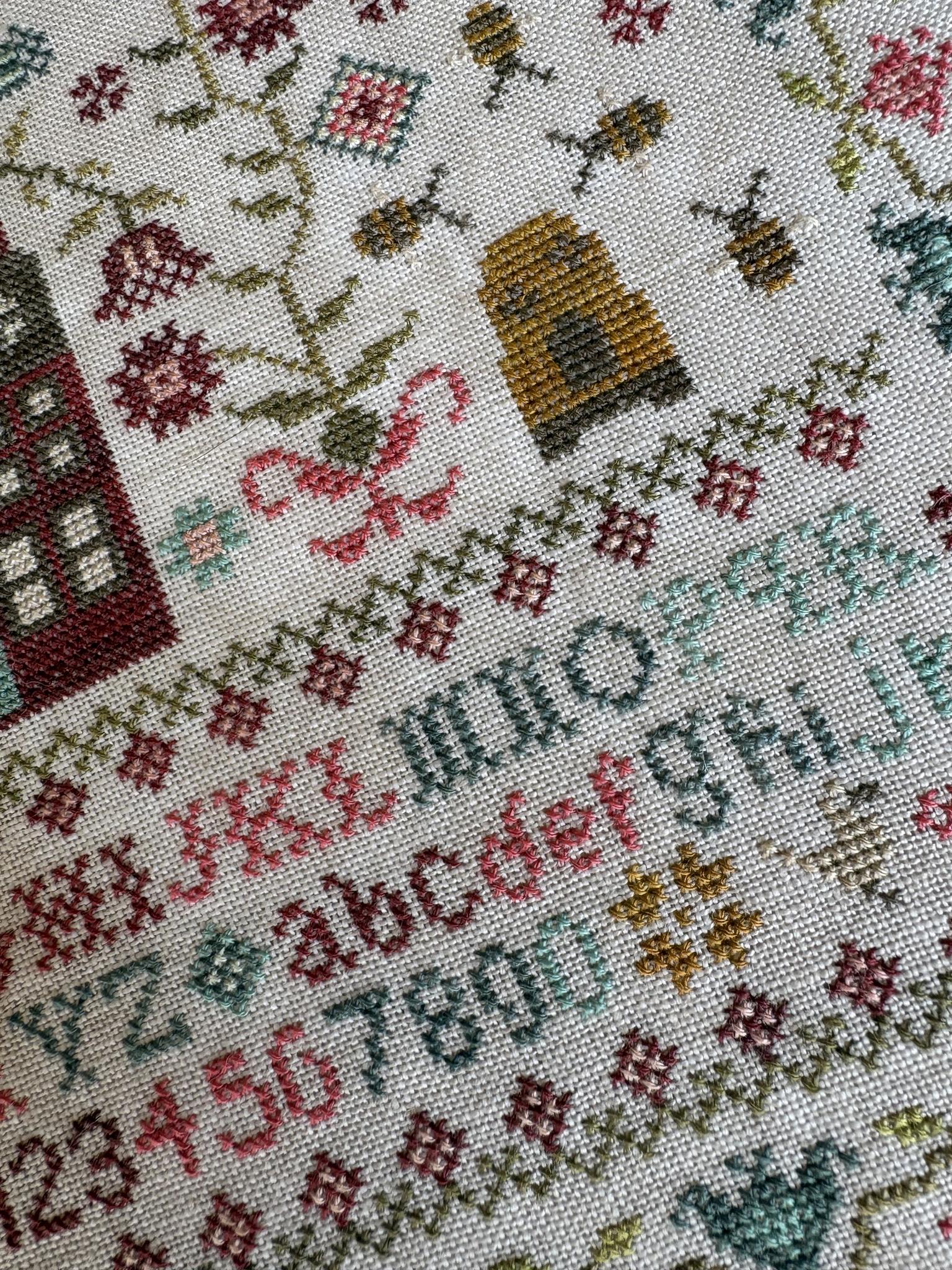 Oh Sweet Summer - Cross Stitch Pattern, different perspective #1, zoomed in. Select this picture to zoom back out.