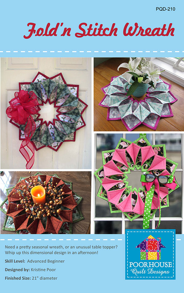 Fold'N Stitch Wreath - Sewing Pattern
