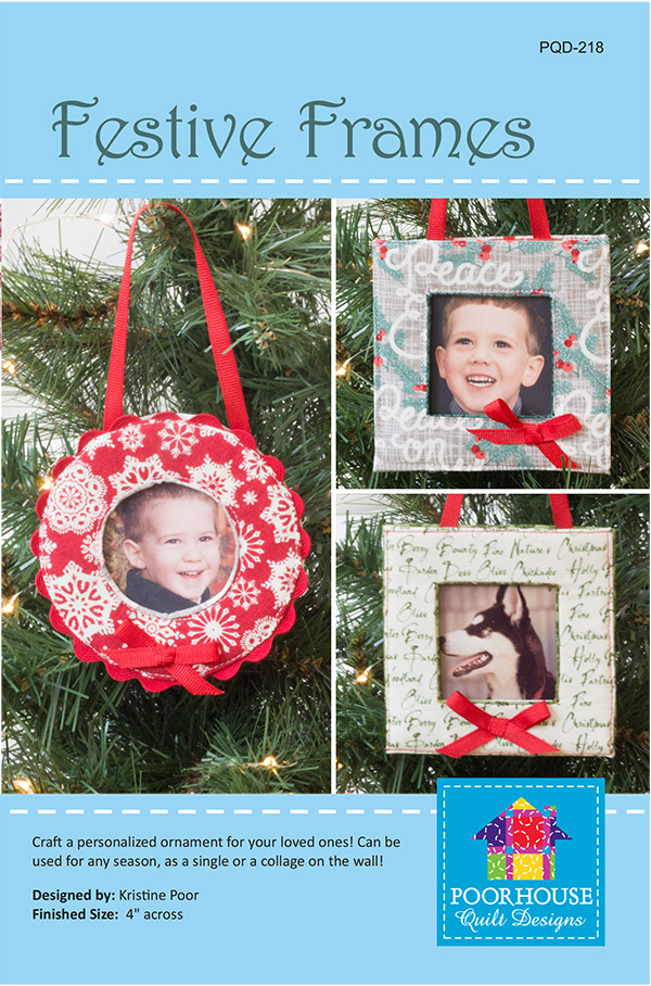 Festive Frames - Quilt Pattern, zoomed in. Select this picture to zoom back out.