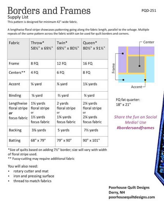 Borders and Frames - Quilt Pattern