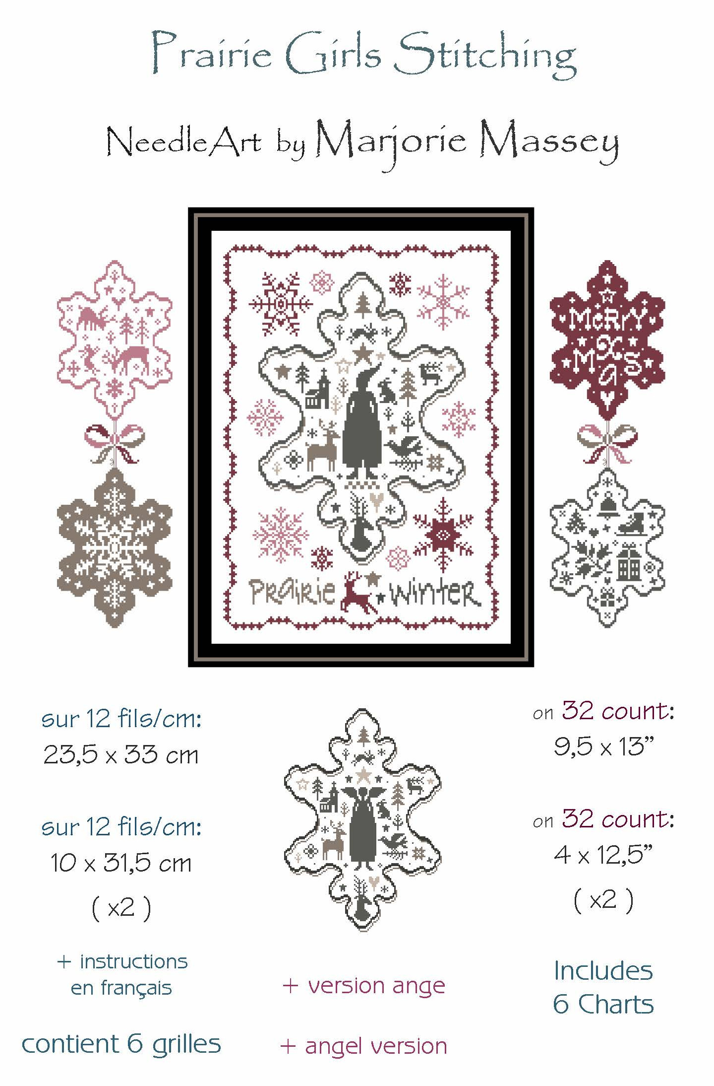 Prairie Girls Stitching - Prairie Winter - Cross Stitch