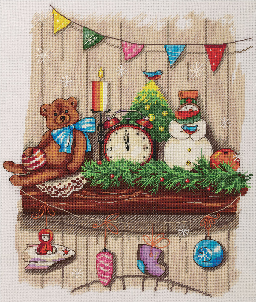 The Mantel - Christmas Cross Stitch Kit