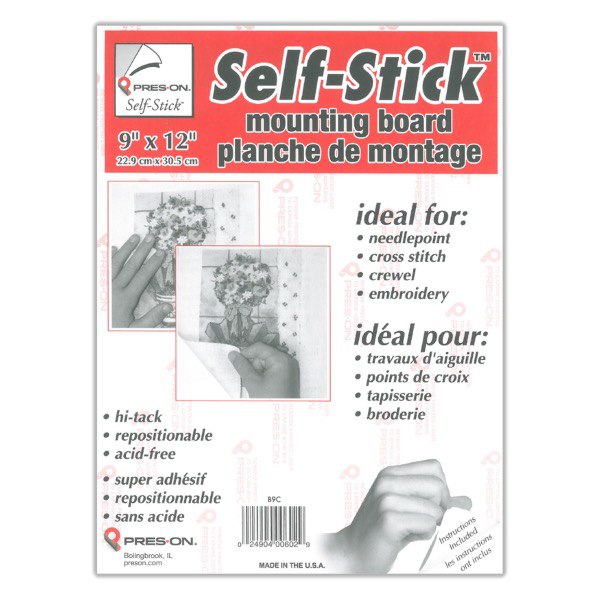 Pres-On Self-Stick Chipboard Mounting Board 9"x12"