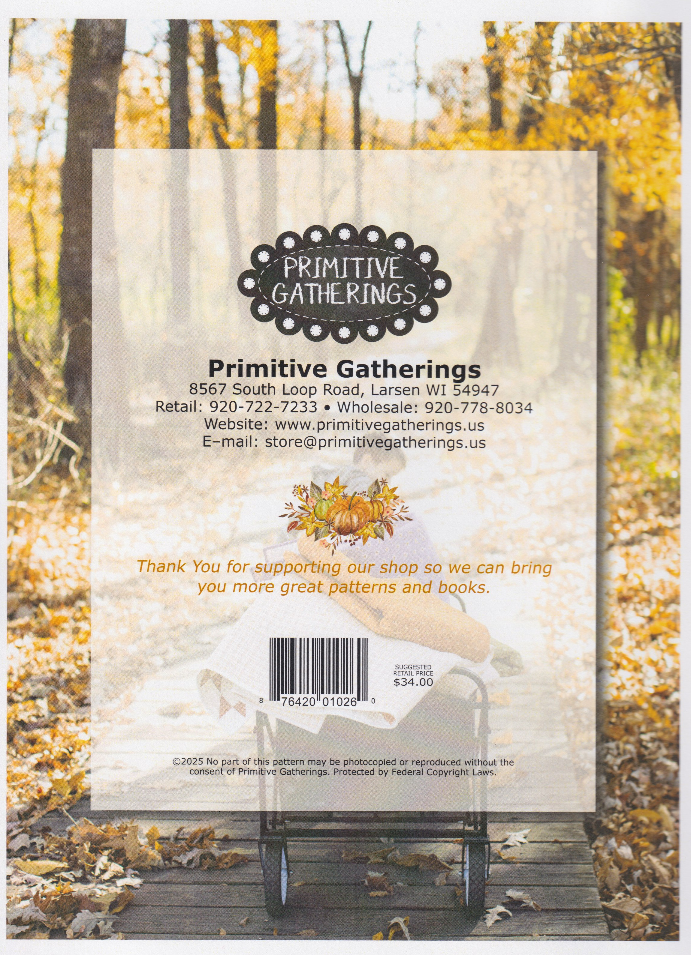 Pumpkin Spice Gatherings - Quilt Pattern