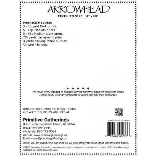 Arrowhead - Quilt Pattern