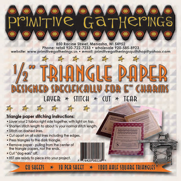 1/2" Triangle Paper For Charms