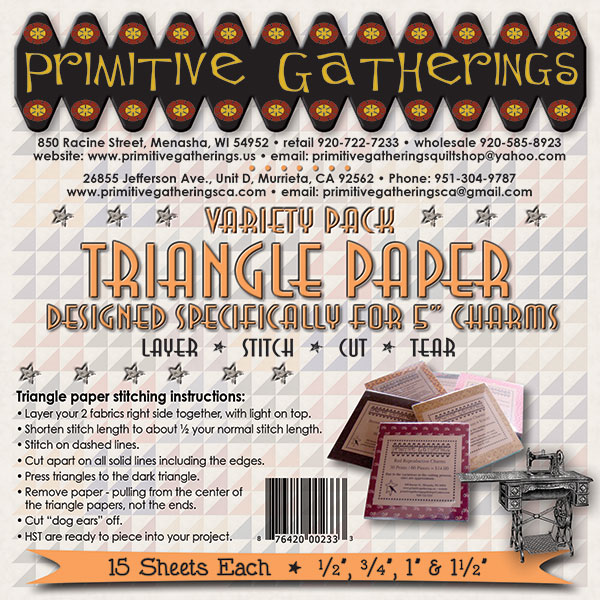 5" Charm Variety Triangle Paper Pack