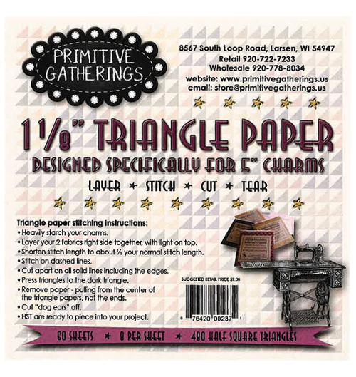 1 1/8" Triangle Paper for Charms